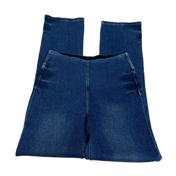 Lysse medium wash straight leg pull on jeans size S - Picture 14 of 16